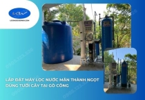 Lắp Đặt Máy Lọc Nước Mặn Thành Ngọt Dùng Tưới Cây Tại Gò Công