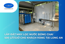 Lắp Đặt Máy Lọc Nước Đóng Chai 500 Lít/Giờ Cho Khách Hàng Tại Long An