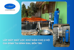 Lắp Đặt Máy Lọc Khử Mặn Cho 2 Hộ Gia Đình Tại Bình Đại, Bến Tre