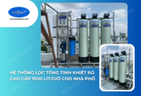 Hệ thống lọc tổng tinh khiết RO cao cấp 1000 lít/giờ cho nhà phố tại Bình Dương